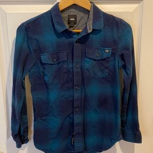 Vans boys l flannel button down